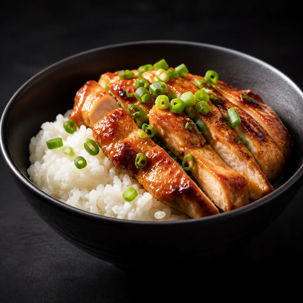 Familiar chicken and rice bowl